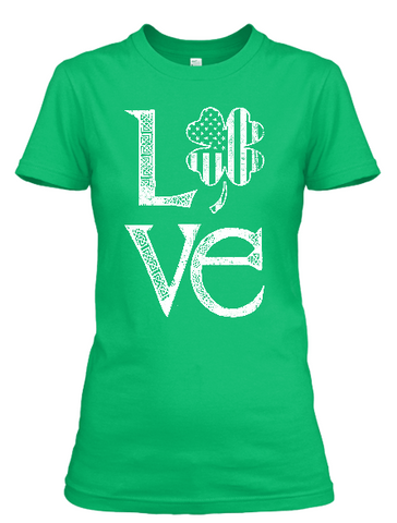 Women's Saint Patrick's Day Love T-shirt