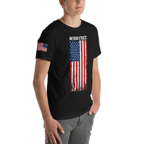 Born Free T-Shirt with Sleeve Prints