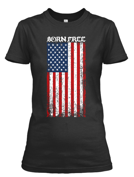 Short sleeve women's Born Free II t-shirt – American Icon Gear