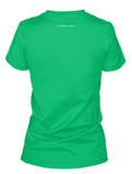 Women's Faded Old Glory Shamrock t-shirt for Saint Patrick's Day.