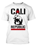 Short-Sleeve Cali Republic Bear T-Shirt (Black print)