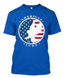 American Icon Brand T-Shirt On Super Durable American Made Soft Cotton Tee.
