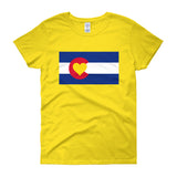 Women's short sleeve Colorado Love Flag t-shirt