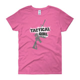 Women's short sleeve Tactical Girl Rifle t-shirt