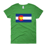 Women's short sleeve Colorado Love Flag t-shirt